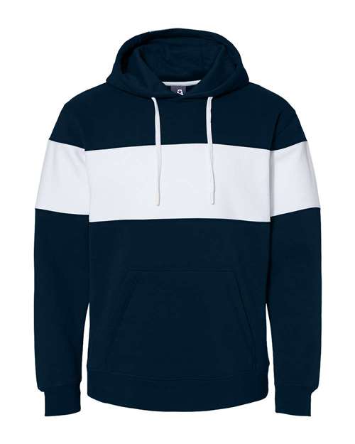 Men's Varsity Colorblocked Fleece Hooded Sweatshirt
