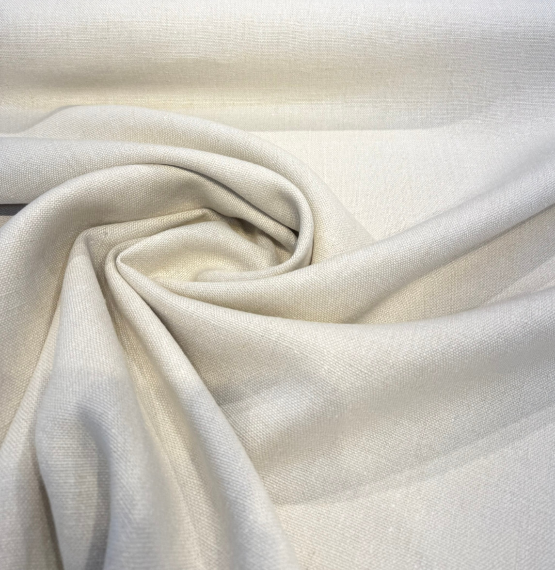 Libeco Belgian Tailored Linen Sanfor Airo 100 Percent Belgian Linen Fabric - Natural Beige, 54-56" Width (1 Yard)