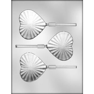 Sunburst Heart Sucker Chocolate Mold