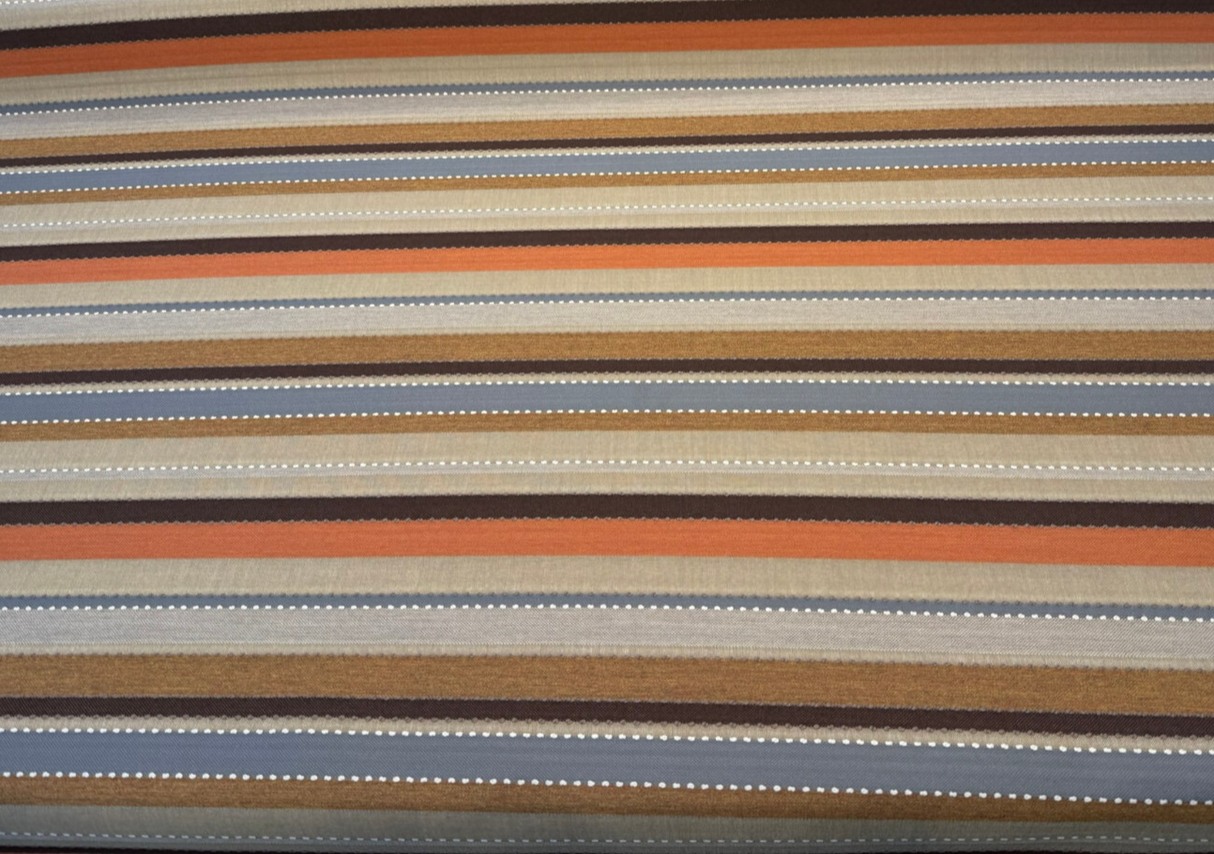Sunbrella Corral Stripe Adobe Solution Dyed Acrylic Fabric - Adobe Stripe, 54" Width (1 Yard)