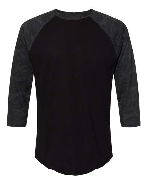 LAT Men's Baseball Fine Jersey Three-Quarter Sleeve Tee