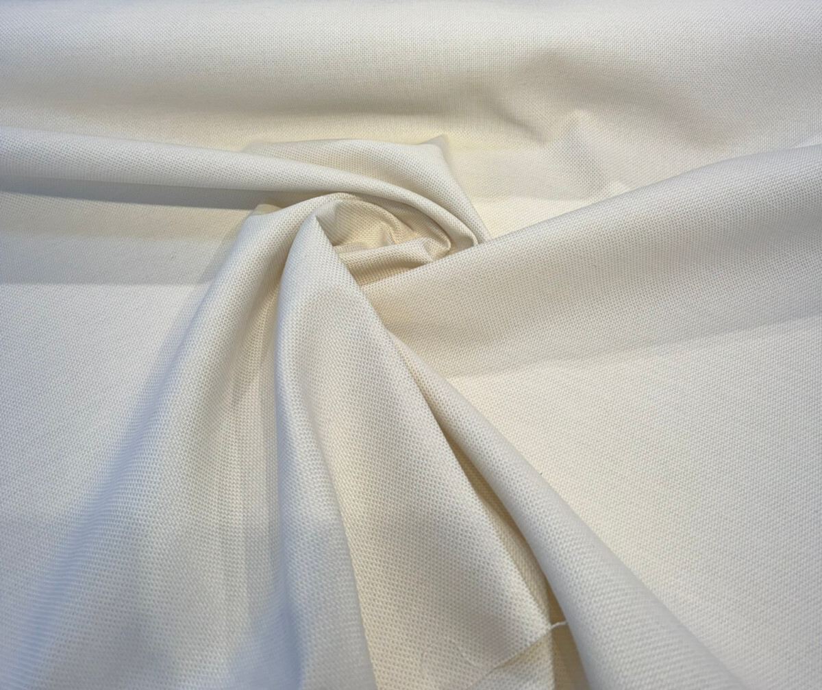 Sunbrella Essential Ivory Solution Dyed Acrylic Fabric - Ivory, Textured, 54" Width (1 Yard)