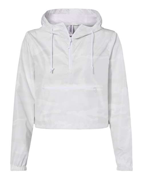 Women's Lightweight Quarter-Zip Crop Windbreaker