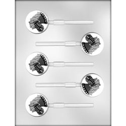 Pony/Horse on Circle Sucker Chocolate Mold (90-15730)