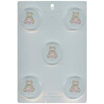 Bear w/Heart Sandwich Cookie Chocolate Mold
