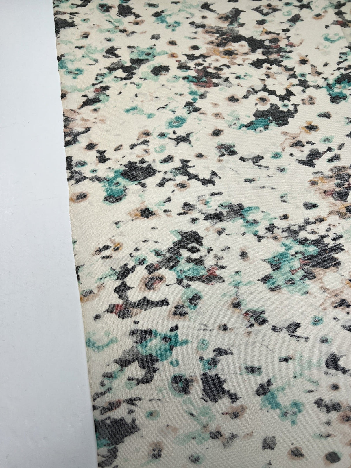 Cotton Knit Printed Brown Beige
