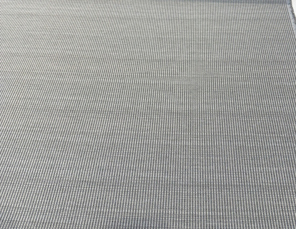 Sunbrella Layer Smoke Acrylic Fabric - Rib Gray, Textured, 54" Width (1 Yard)