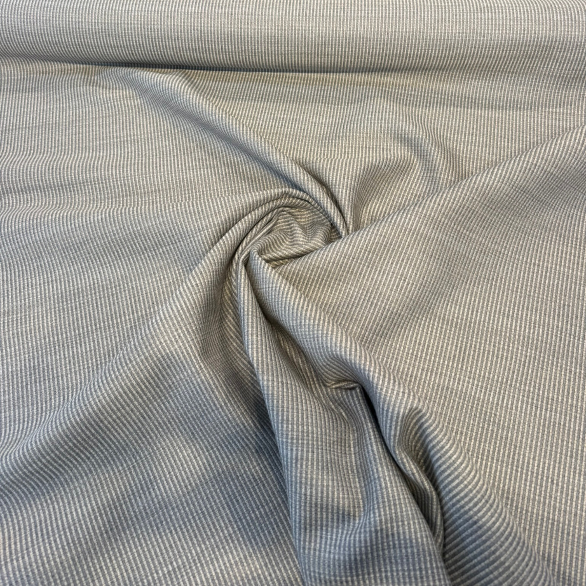 Sunbrella Layer Smoke Acrylic Fabric - Rib Gray, Textured, 54" Width (1 Yard)