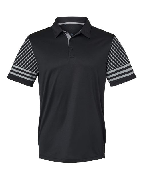Adidas Men's Striped Sleeve Polo