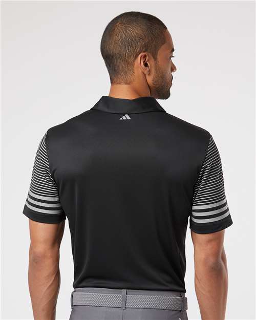 Men's Striped Sleeve Polo