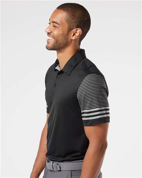 Men's Striped Sleeve Polo