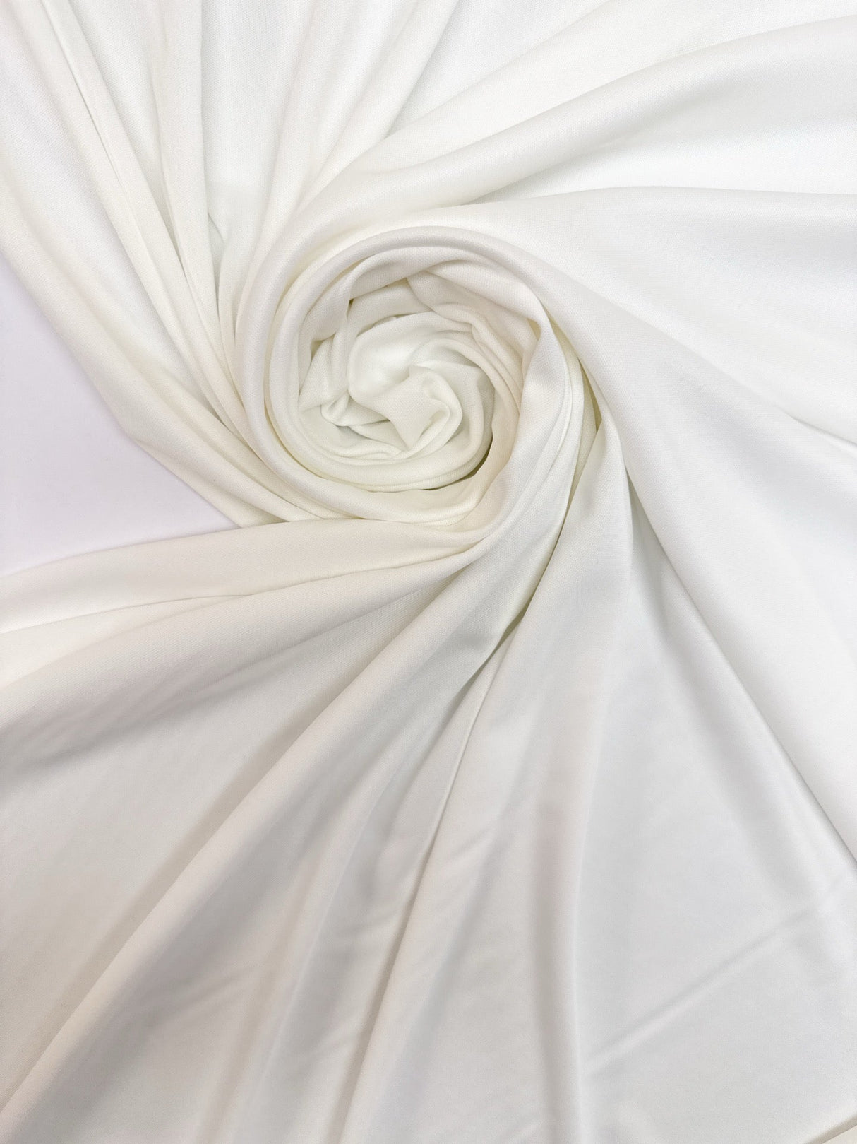 Polyamide Elastane Knitted Fabric White