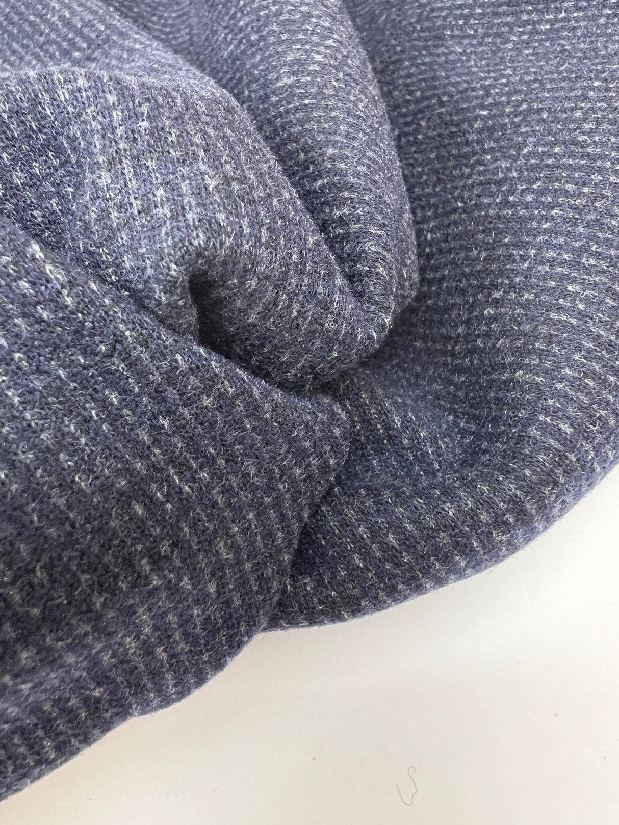 Polyester Blend Knit Gray-Blue Striped