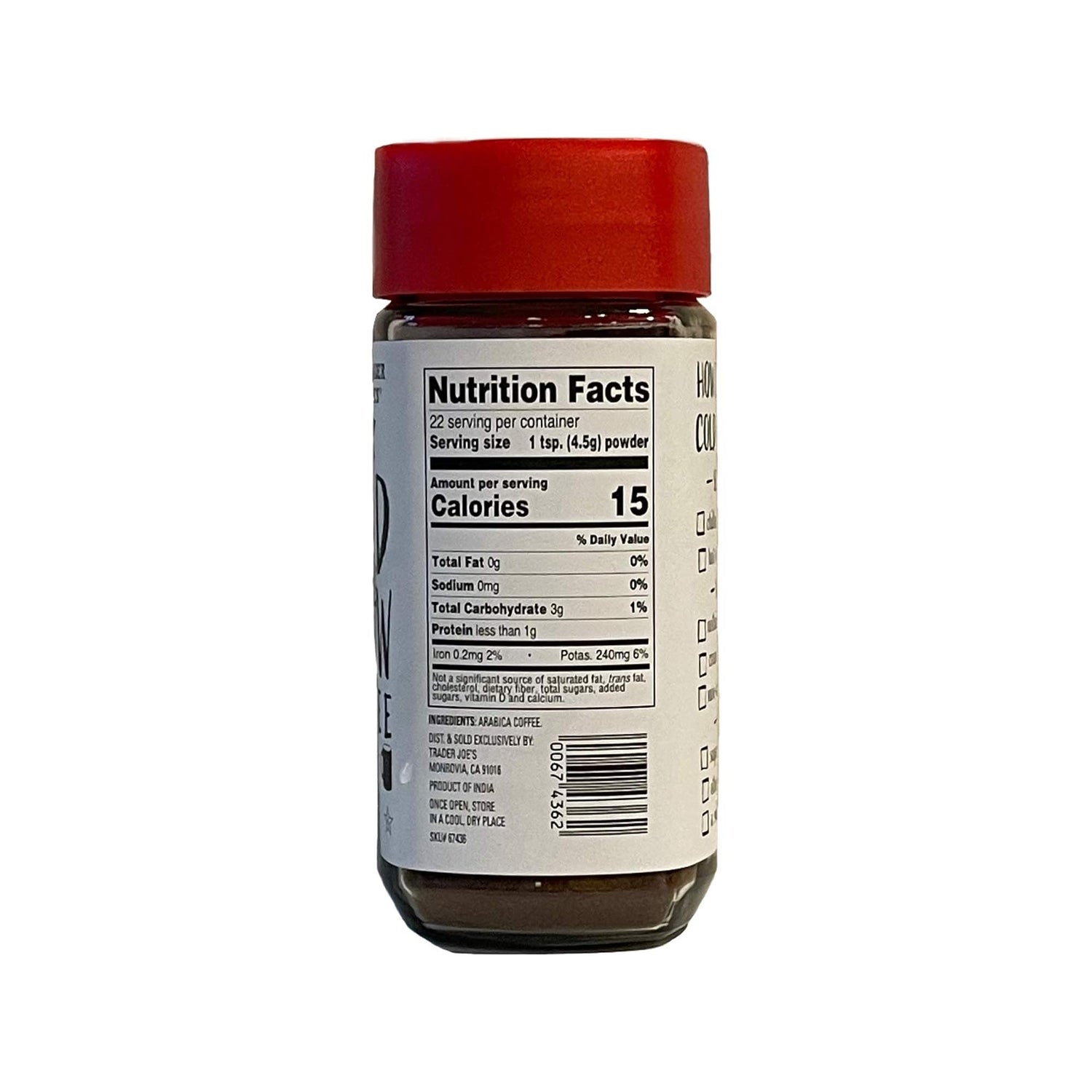 Instant Cold Brew Coffee 10 oz