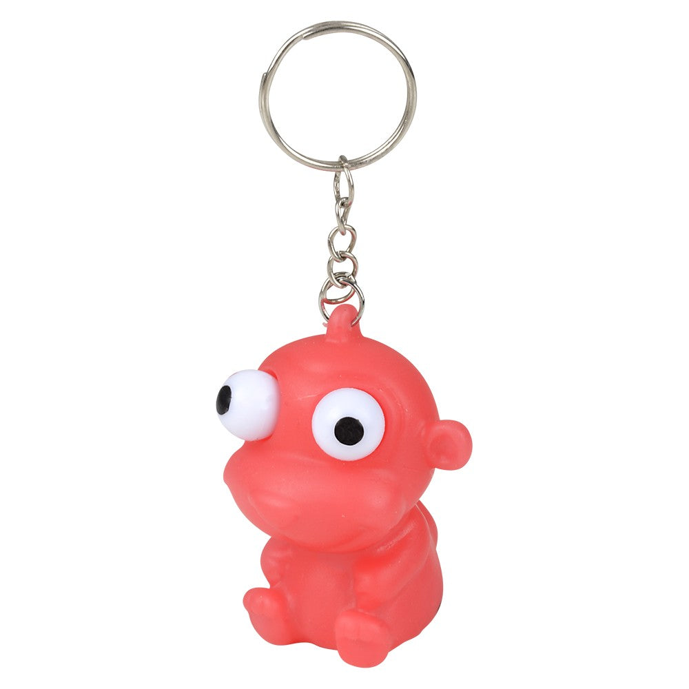 Animal Popping Eye Keychain (1 DZ)