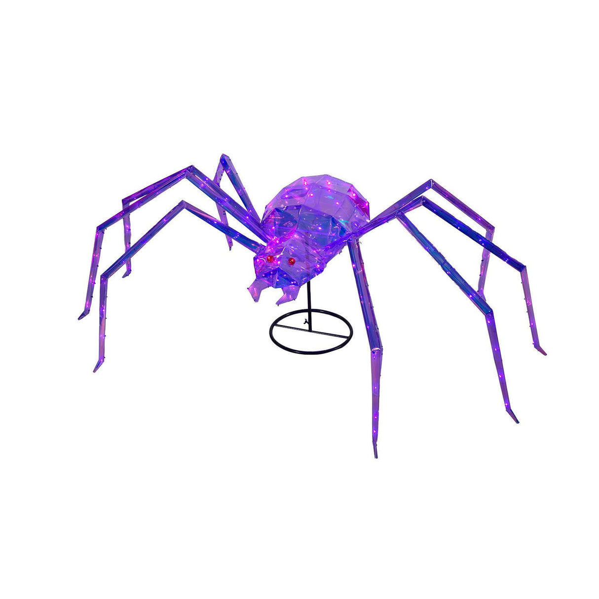 5.5 Foot Pre Lit Prismatic Spider Halloween Decoration