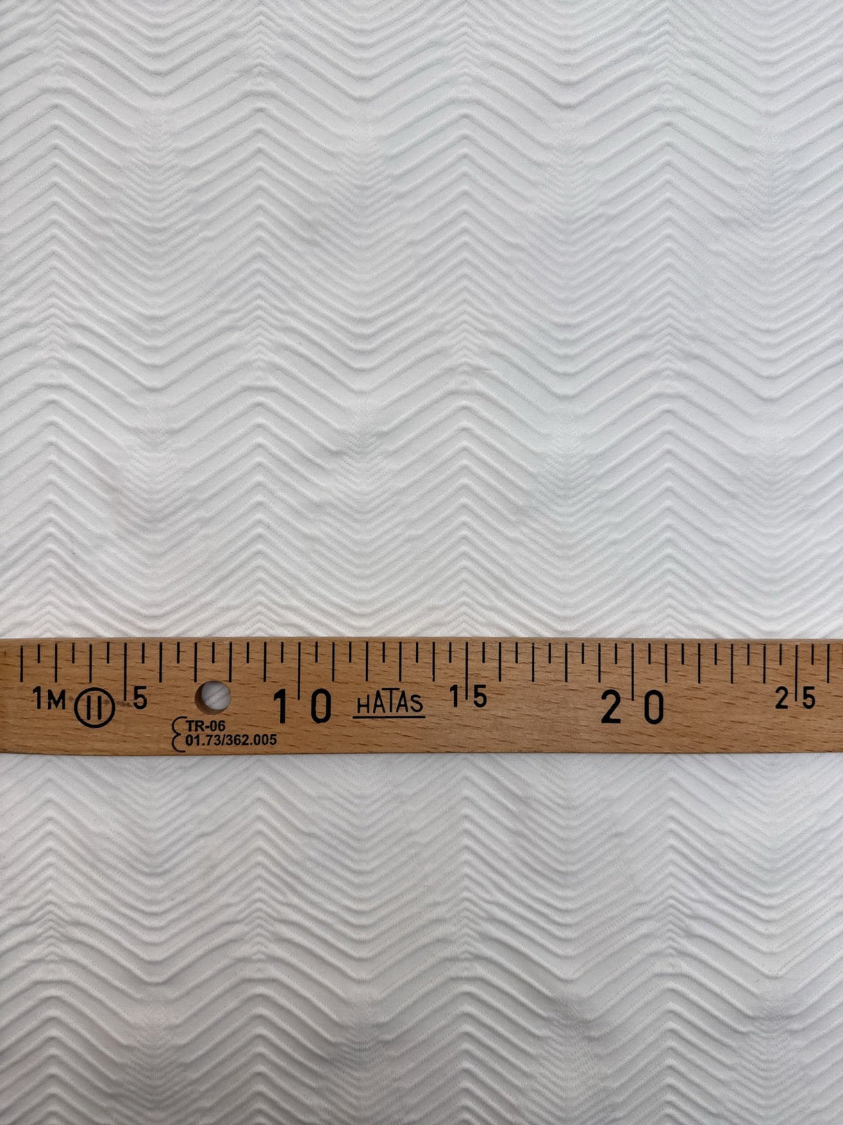 White Polyamide Elastane Knitted Fabric