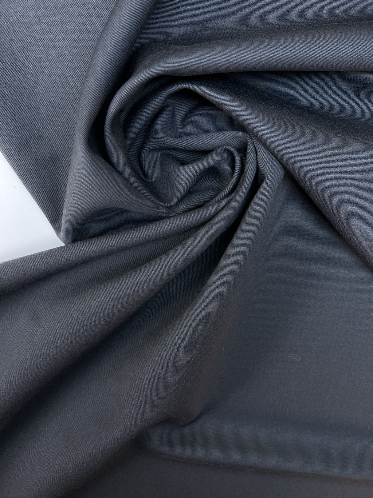 Wool Blend Twill Blue
