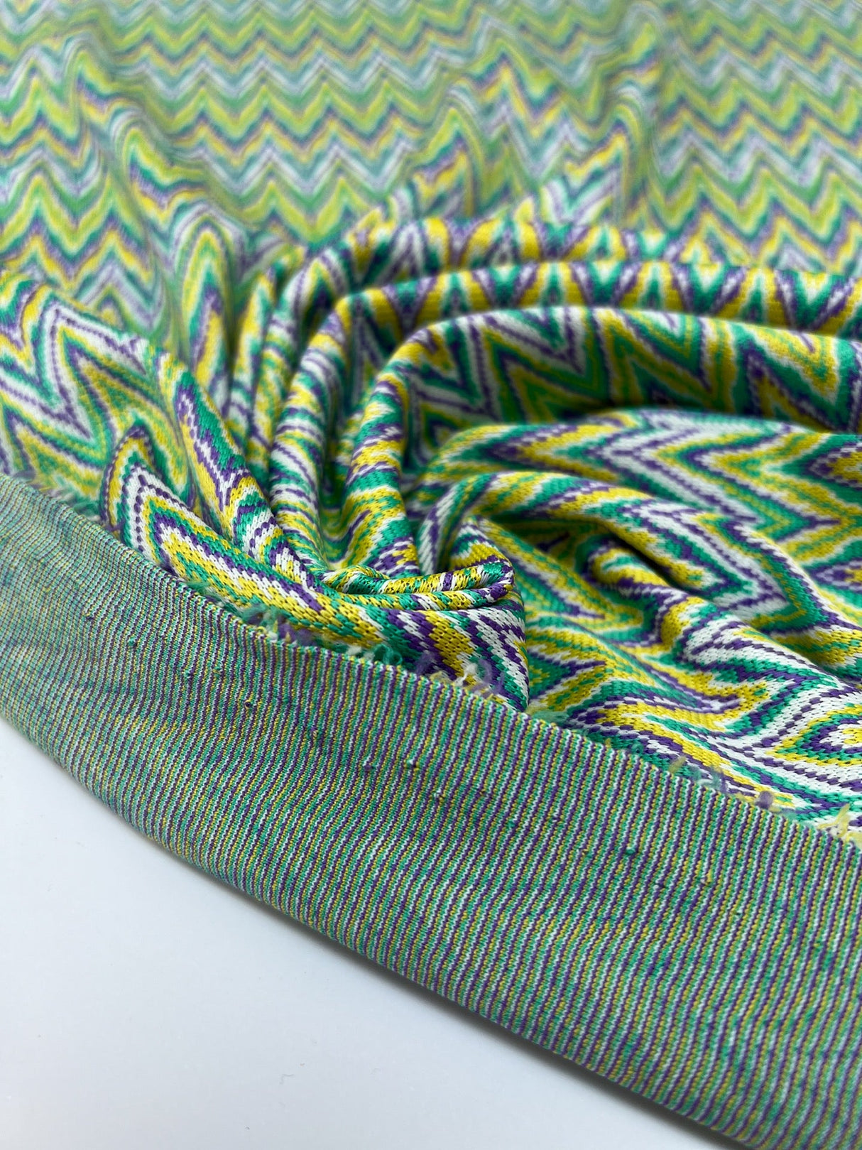 Polyamide Elastane Knitted Blend Geometric Herringbone