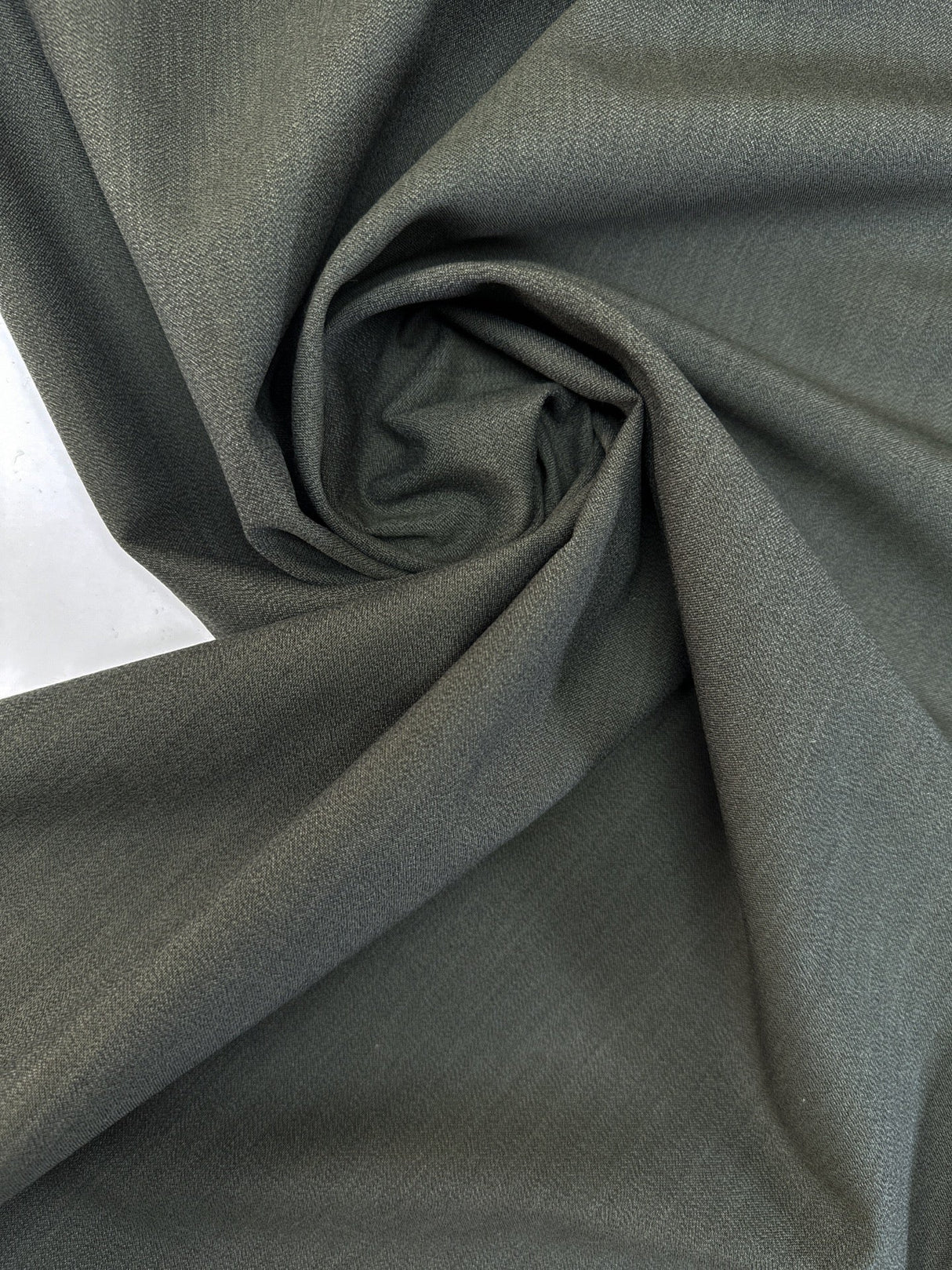 Wool Crepe Melange Green-Blue