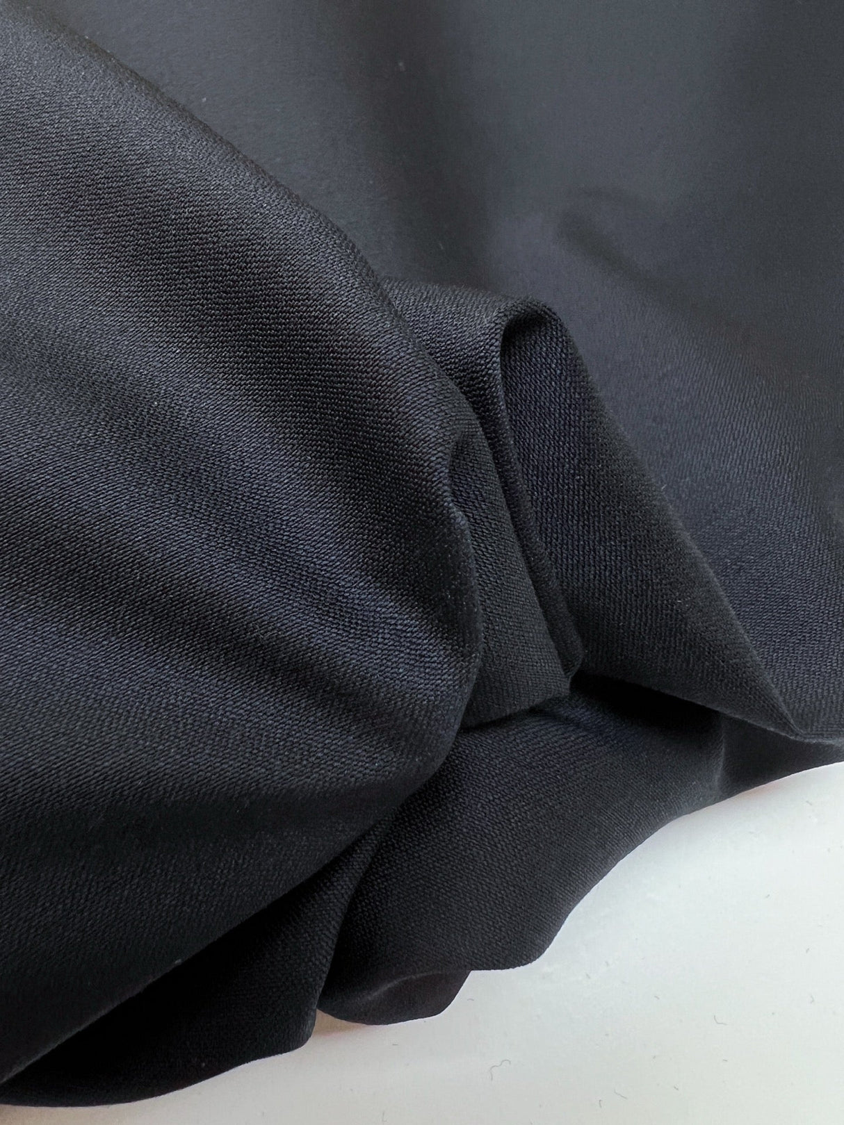 Wool Viscose Casual Fabric Black Blue