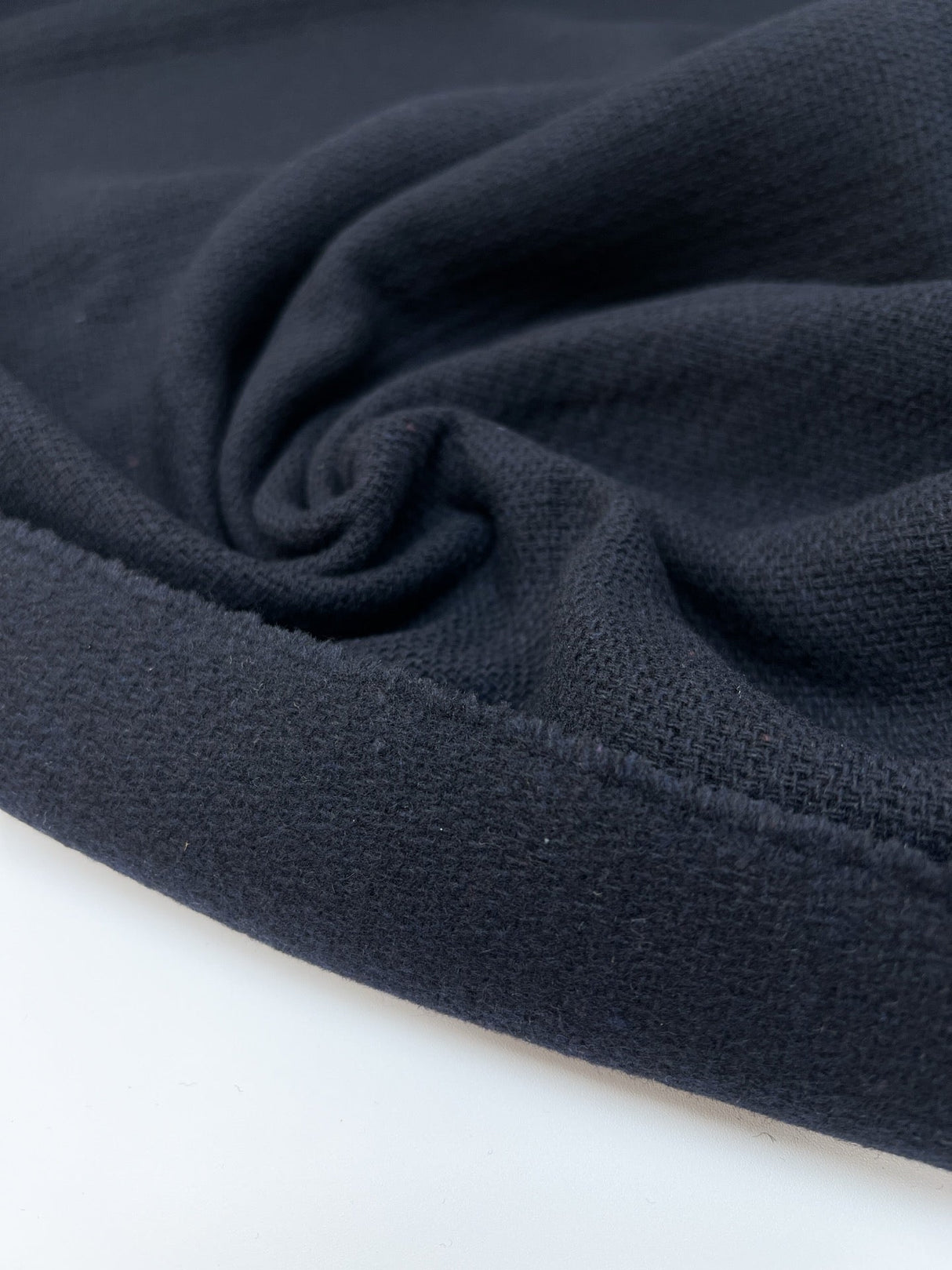 Bonded Wool Acrylic Coat Fabric Blue