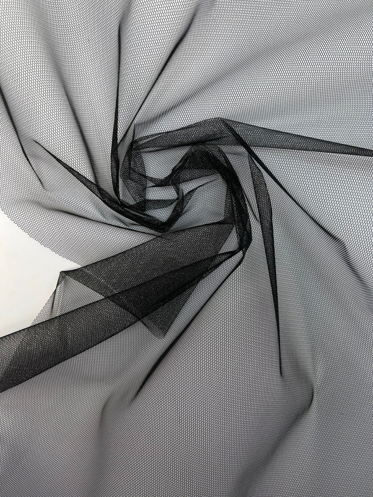Polyamide Cotton Mesh Black