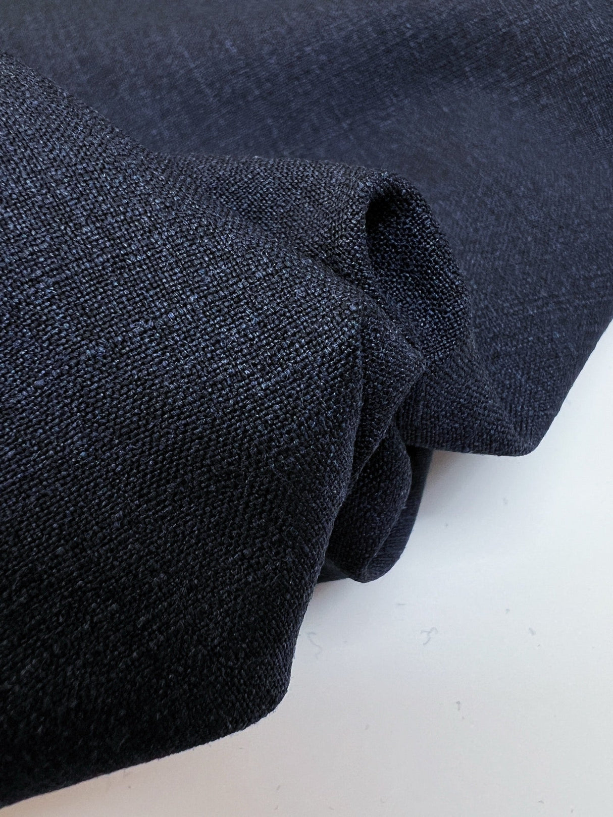 Italian Melange Blue Wool Fabric