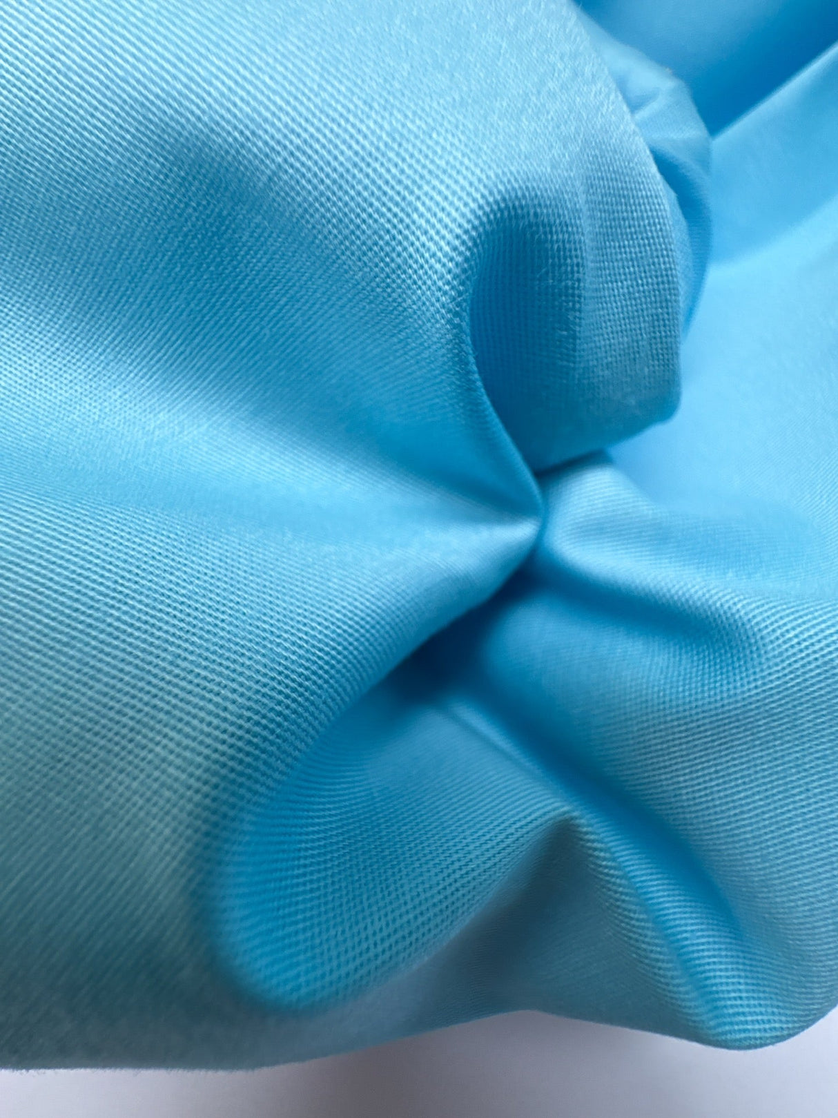 Blue Viscose Elastane Twill