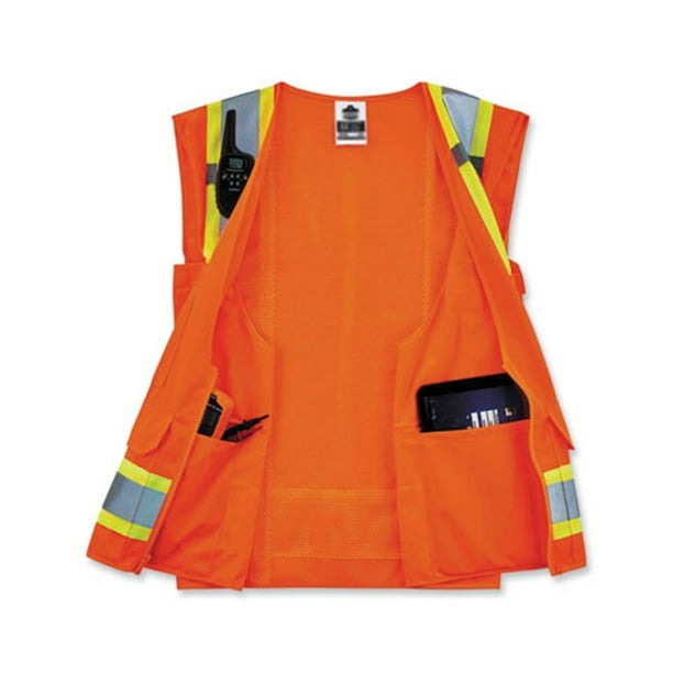 Polymesh Reflective Vest w liner - 10 pack - 100% polyester