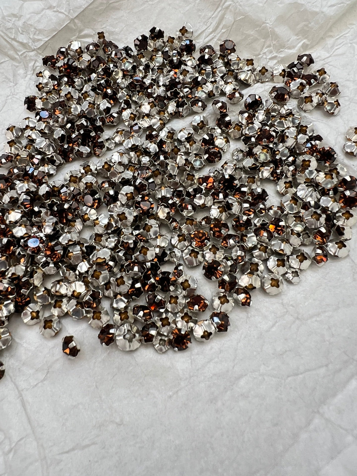 Brown Shades Metal Sewing Notions