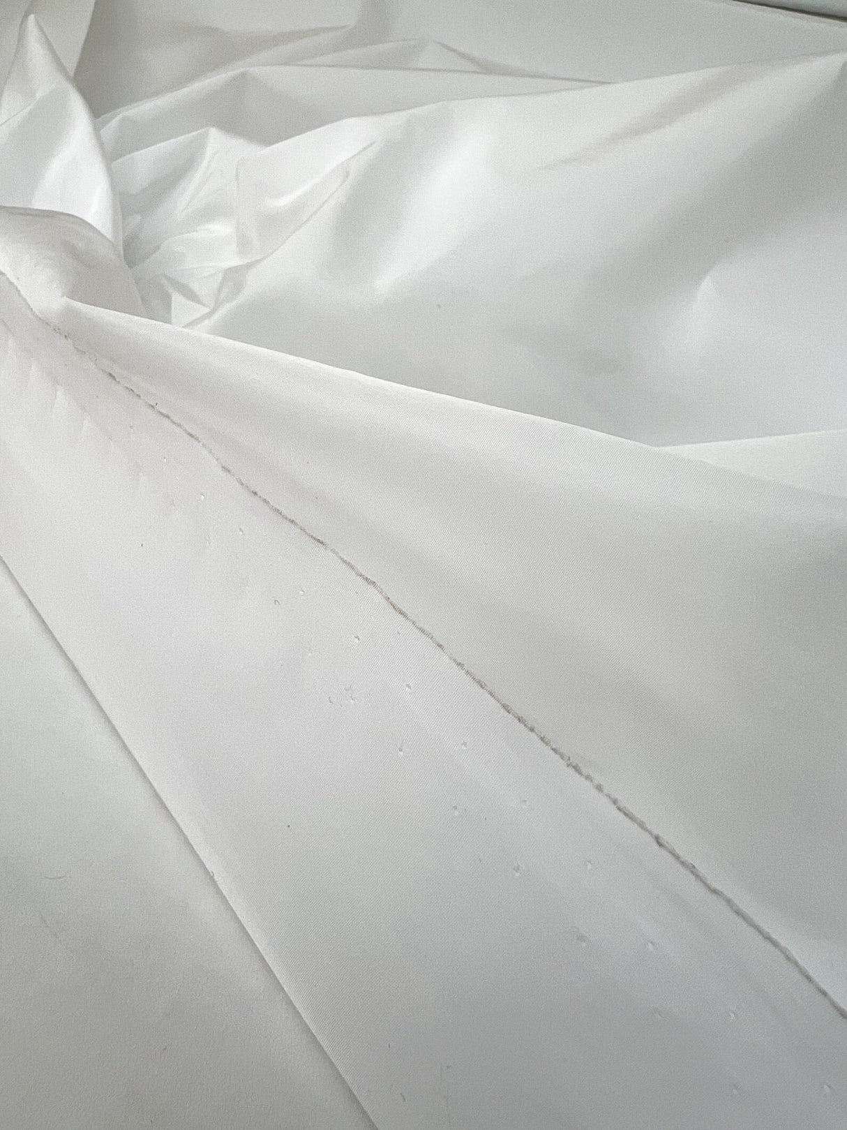 White Polyamide Oxford Woven