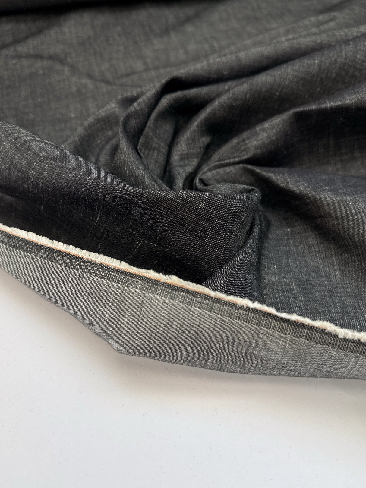 Cotton Linen Denim Blue Shade