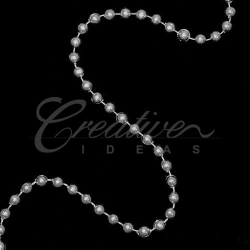 8Mm Pearls String-10 Yds (Silver)