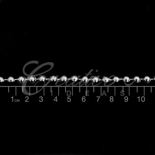 8Mm Pearls String-10 Yds (Silver)