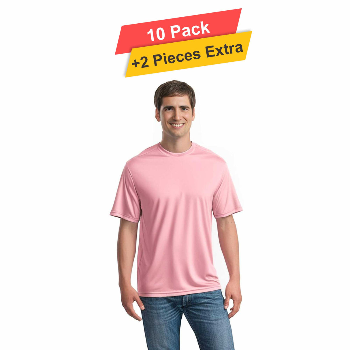 S/S Crew Neck - 10 pack - 100% polyester