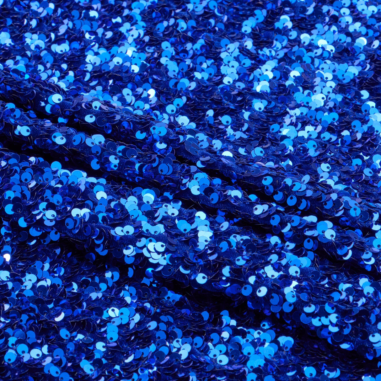 Duchess Stretch Velvet Sequin Polyester Spandex Fabric - Embroidered 3-D Sequins, 46/47" Width (1 Yard)