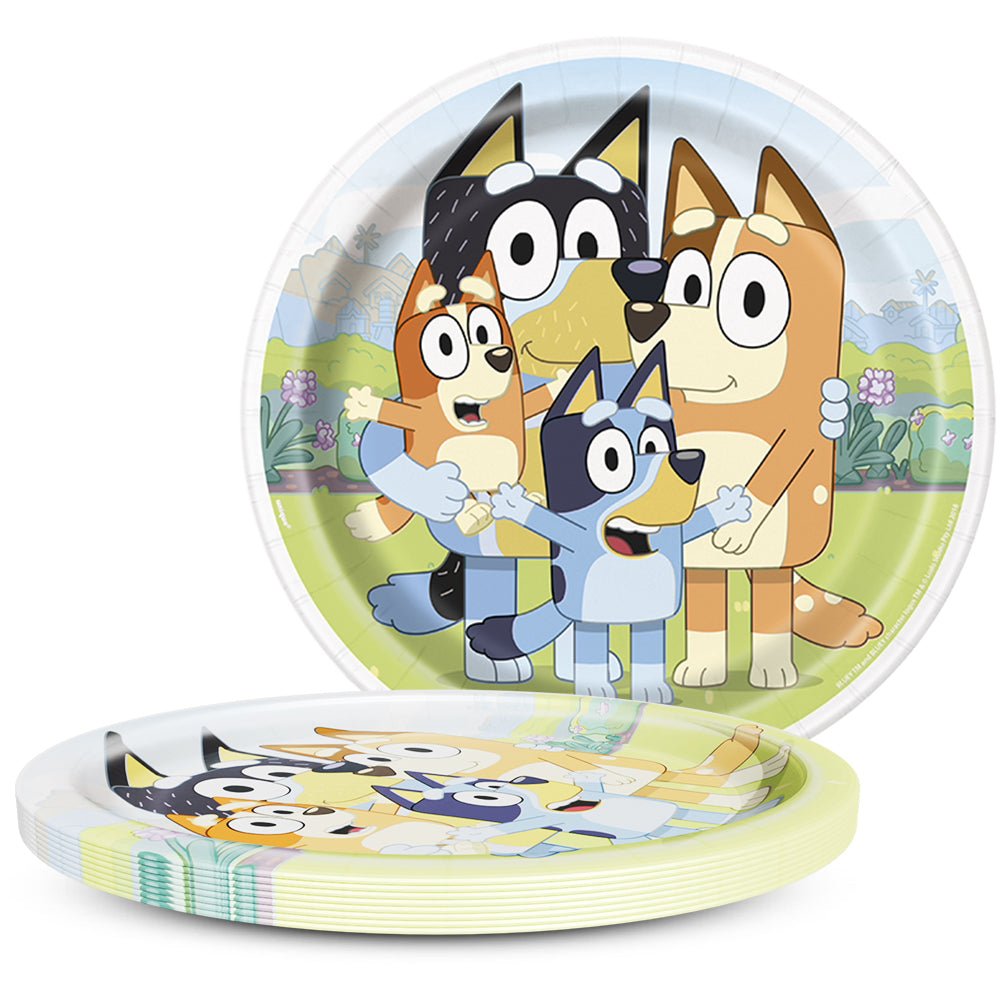 Bluey Round Dinner Plates 8 Pack