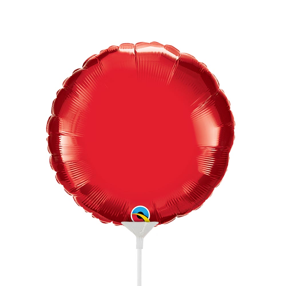 Foil Balloon 9 Inch Ruby Red Circle