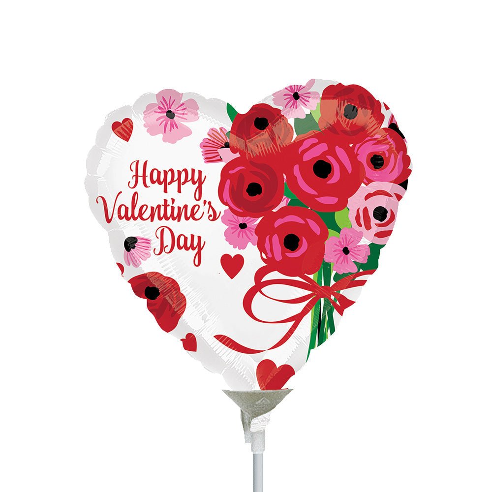 Foil Balloon Happy Valentine's Day Lovely Roses Mini Shape