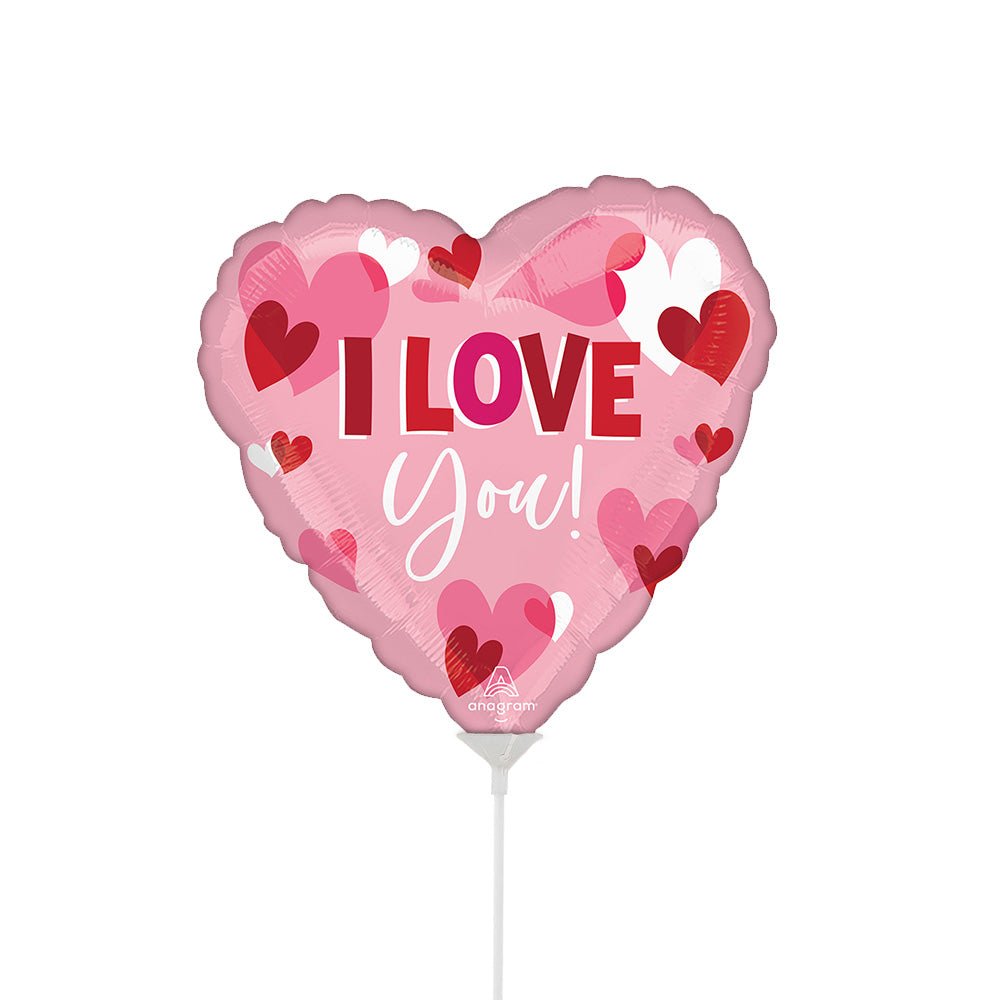 Foil Balloon I Love You Playful Hearts