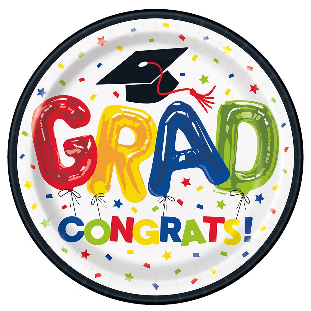 Graduation Dinner Plates 8 Pack