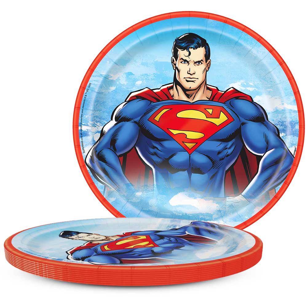 Superman Dinner Plates 8 Pack