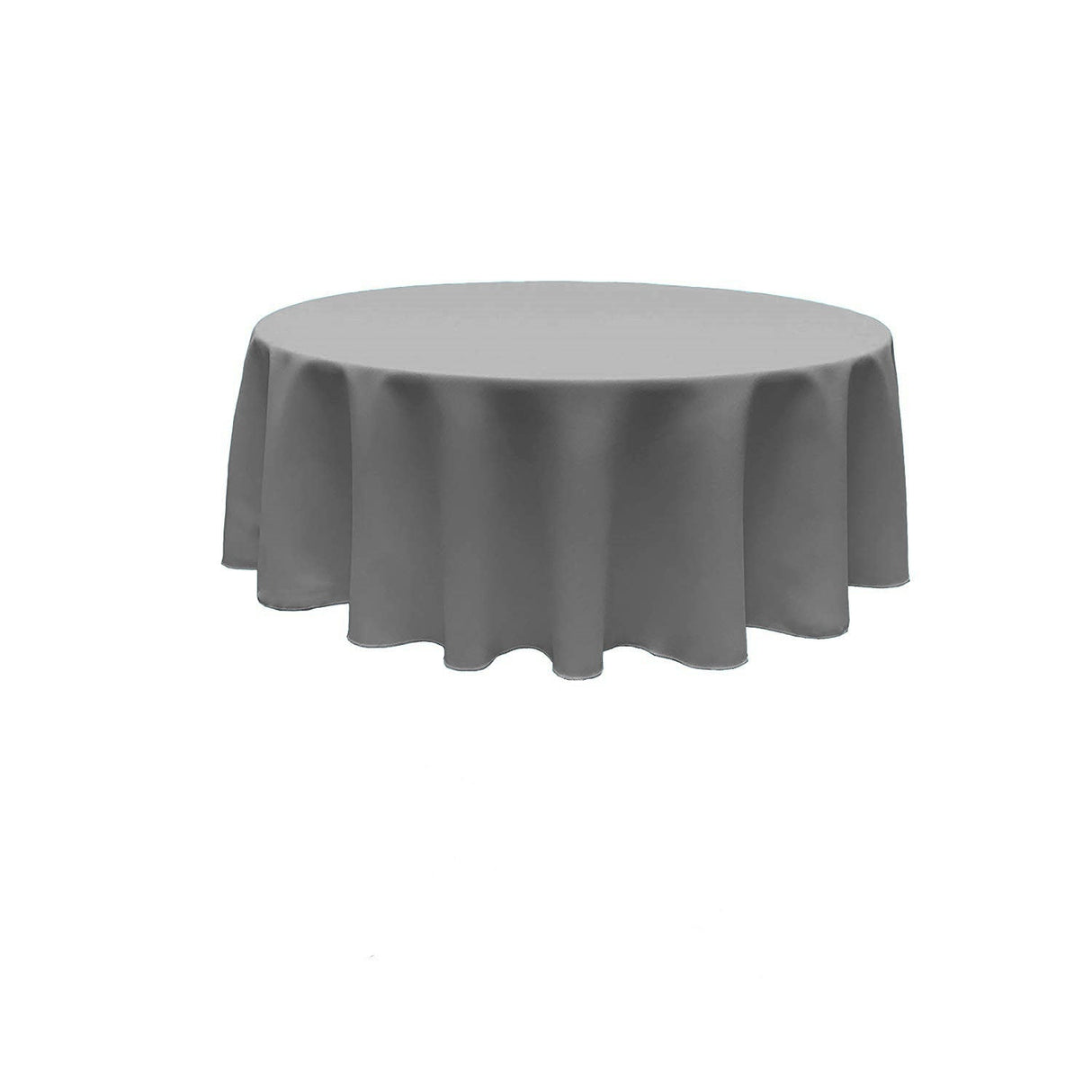 90" Round Poly Poplin Seamless Tablecloth Polyester Fabric - Seamless Round, 90" Width (1 Piece)