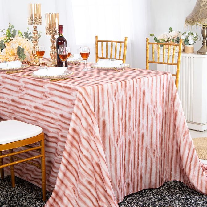 Scuba Rectangular Tablecloth 90x132 Rust/Burnt Orange