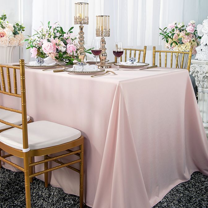 Wrinkle-Free Scuba Rectangular Tablecloth Seamless for Event