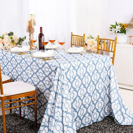 Miramar Print Scuba Rectangular Tablecloth Wrinkle-Free