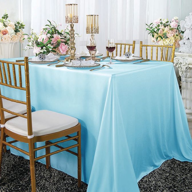Wrinkle-Free Scuba Rectangular Tablecloth Seamless for Event