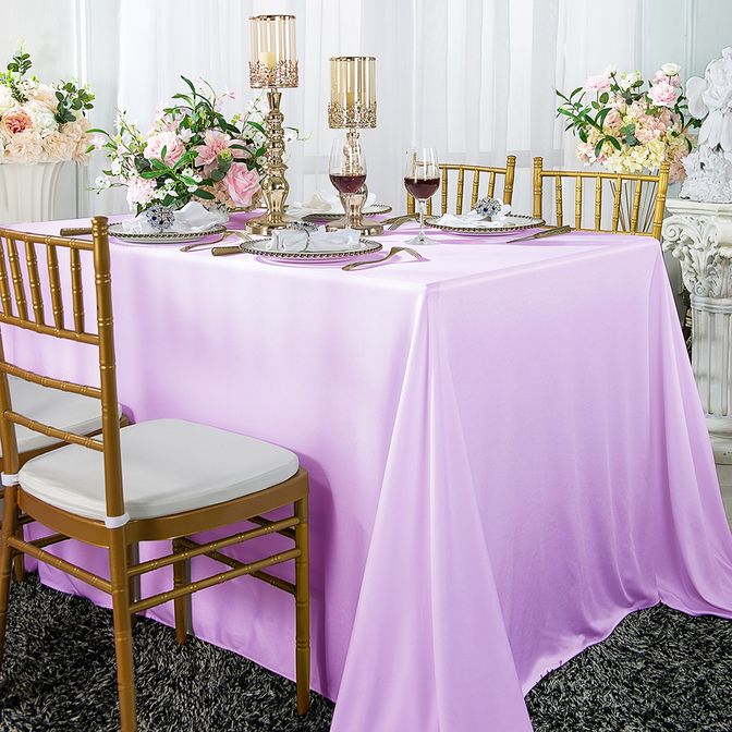 Wrinkle-Free Scuba Rectangular Tablecloth Seamless for Event