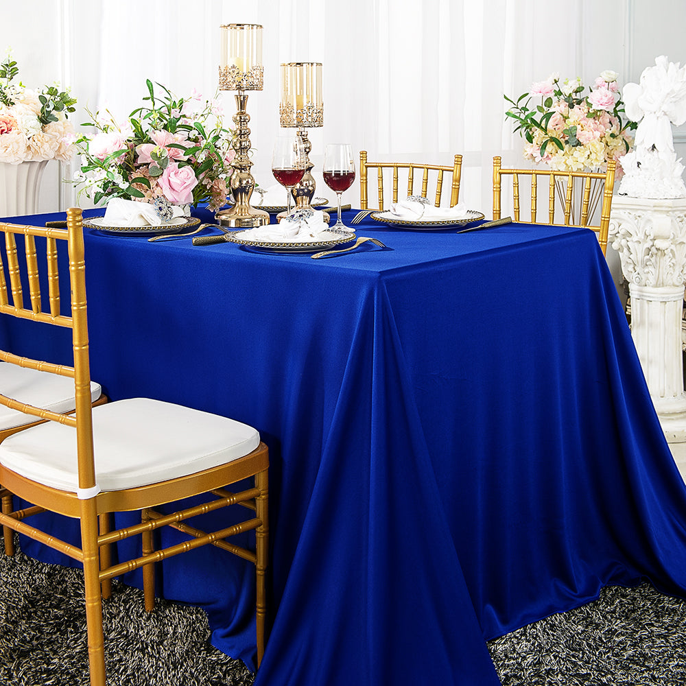 Wrinkle-Free Scuba Rectangular Tablecloth Seamless for Event